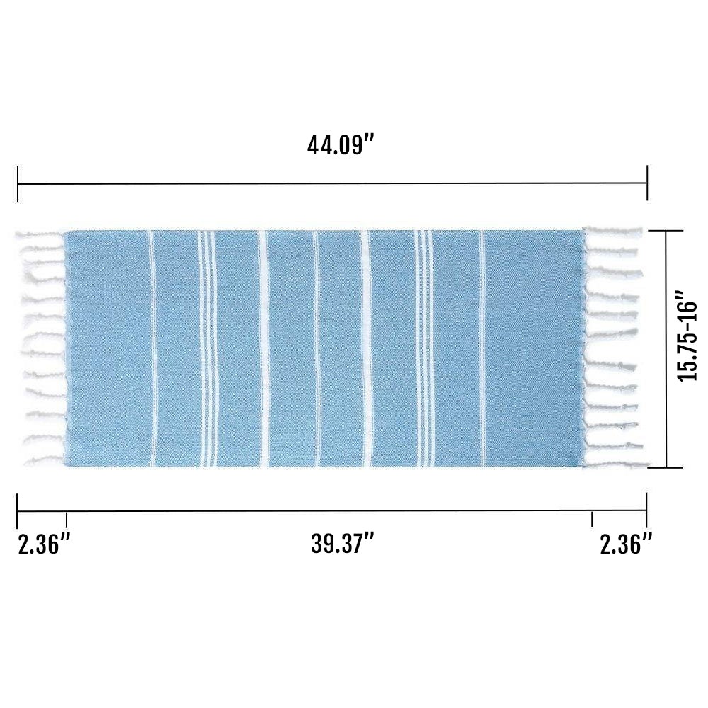 Luxurious oversized Turkish hand towel with bamboo tassels, showcasing vibrant colors and elegant design.