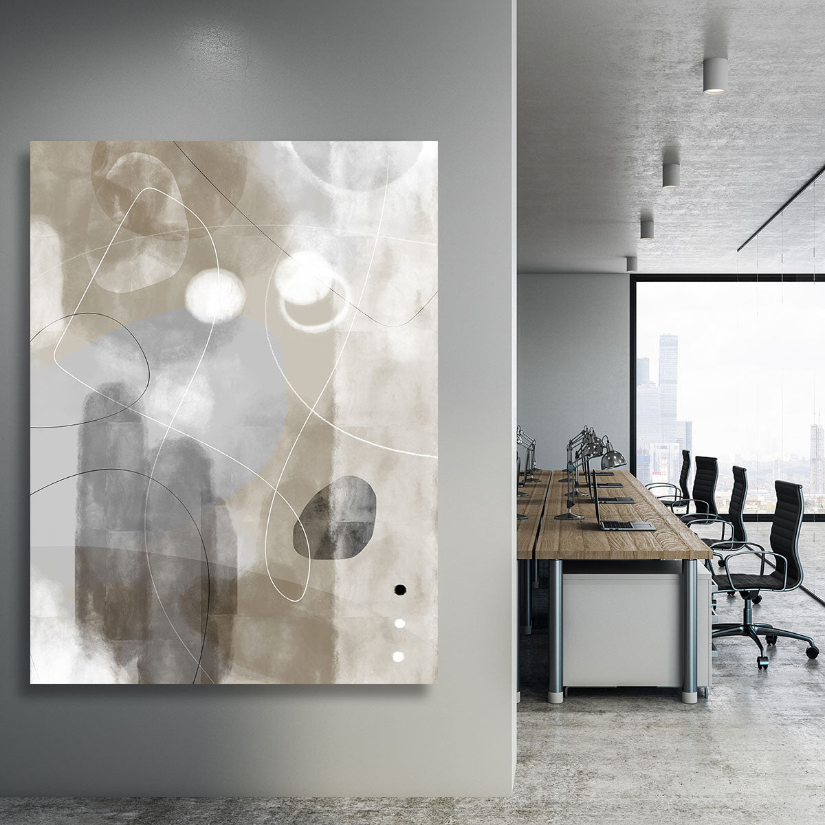 A vibrant Twist Canvas Print showcasing abstract designs, perfect for home or office decor.