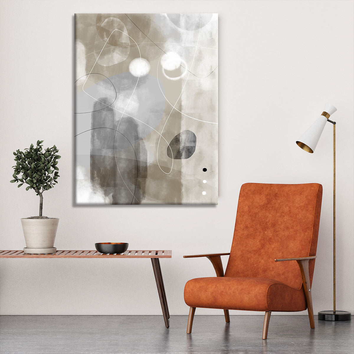 A vibrant Twist Canvas Print showcasing abstract designs, perfect for home or office decor.