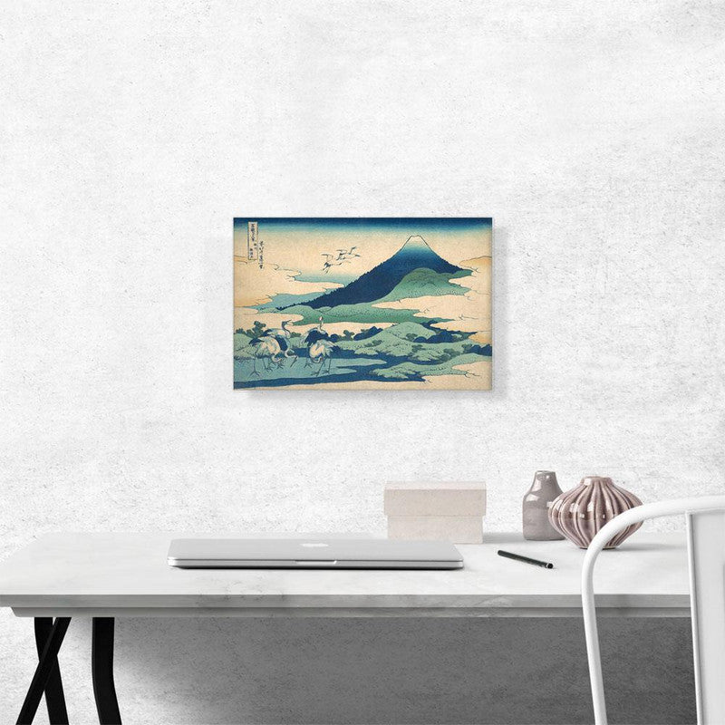 Canvas print of Umezawa Manor in Sagami Province 1830, showcasing intricate details and vibrant colors, perfect for home decor.