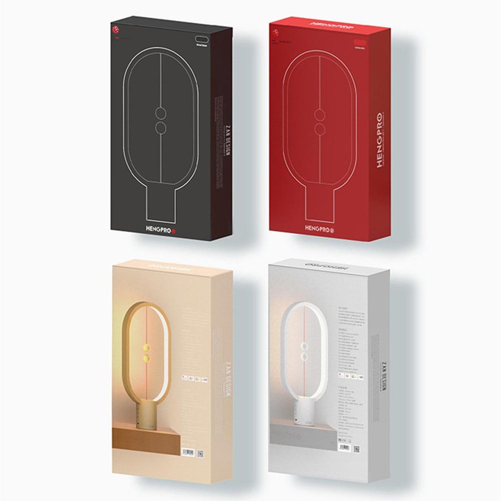 Upgrade HENGPRO Balance Night Light, a portable ellipse-shaped LED lamp with a magnetic mid-air switch, perfect for home decor.