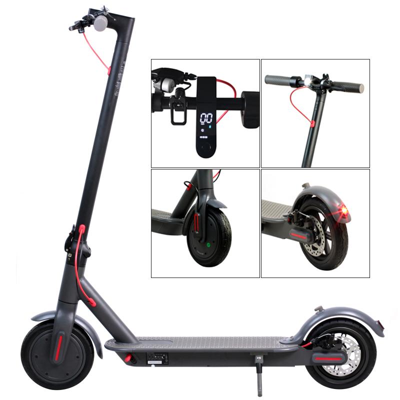 USA Warehouse Shipping 8.5 inch Aluminum Alloy Electric Tyre showcasing its sleek design and durable construction.