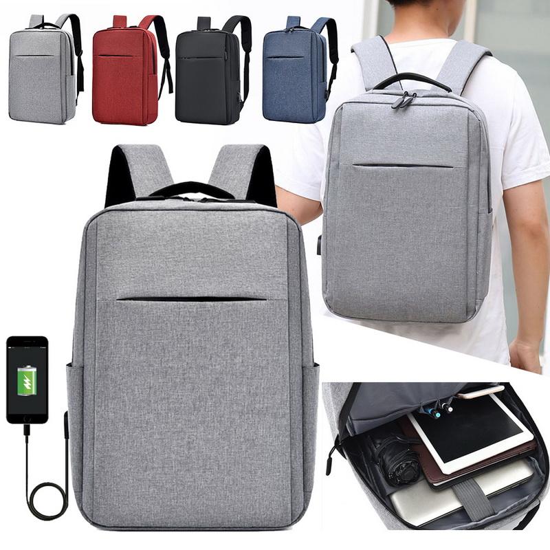 USB Anti-theft Laptop Backpack with multiple pockets and USB charging port, designed for secure travel.