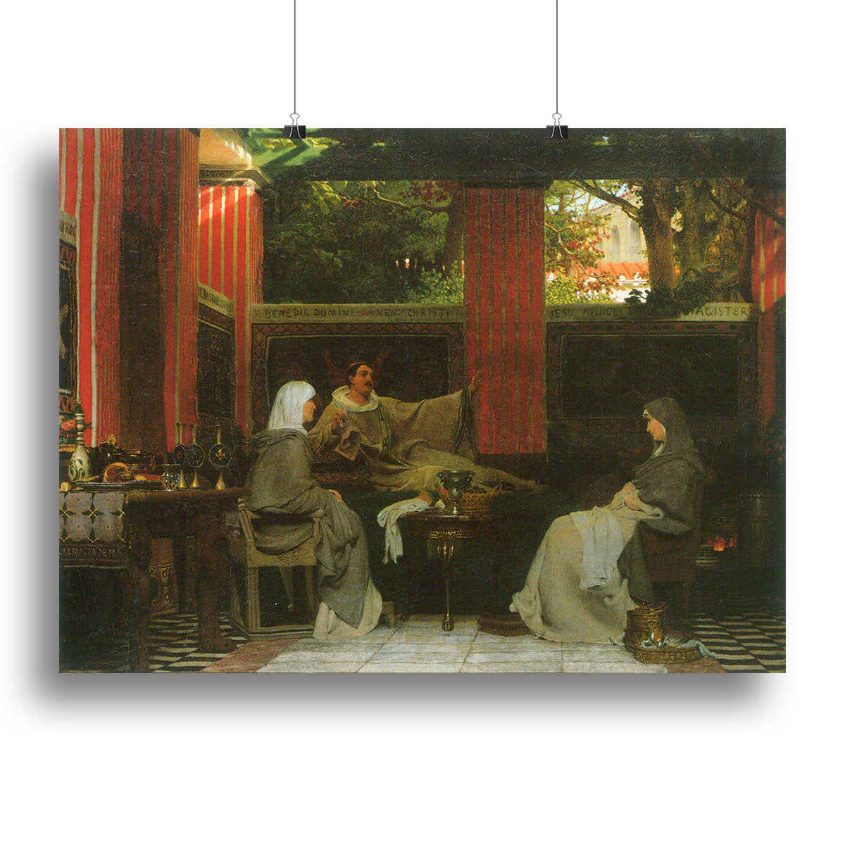Venantius Fortunatus Radegund VI canvas by Alma Tadema, showcasing intricate details and rich colors, perfect for elegant home decor.