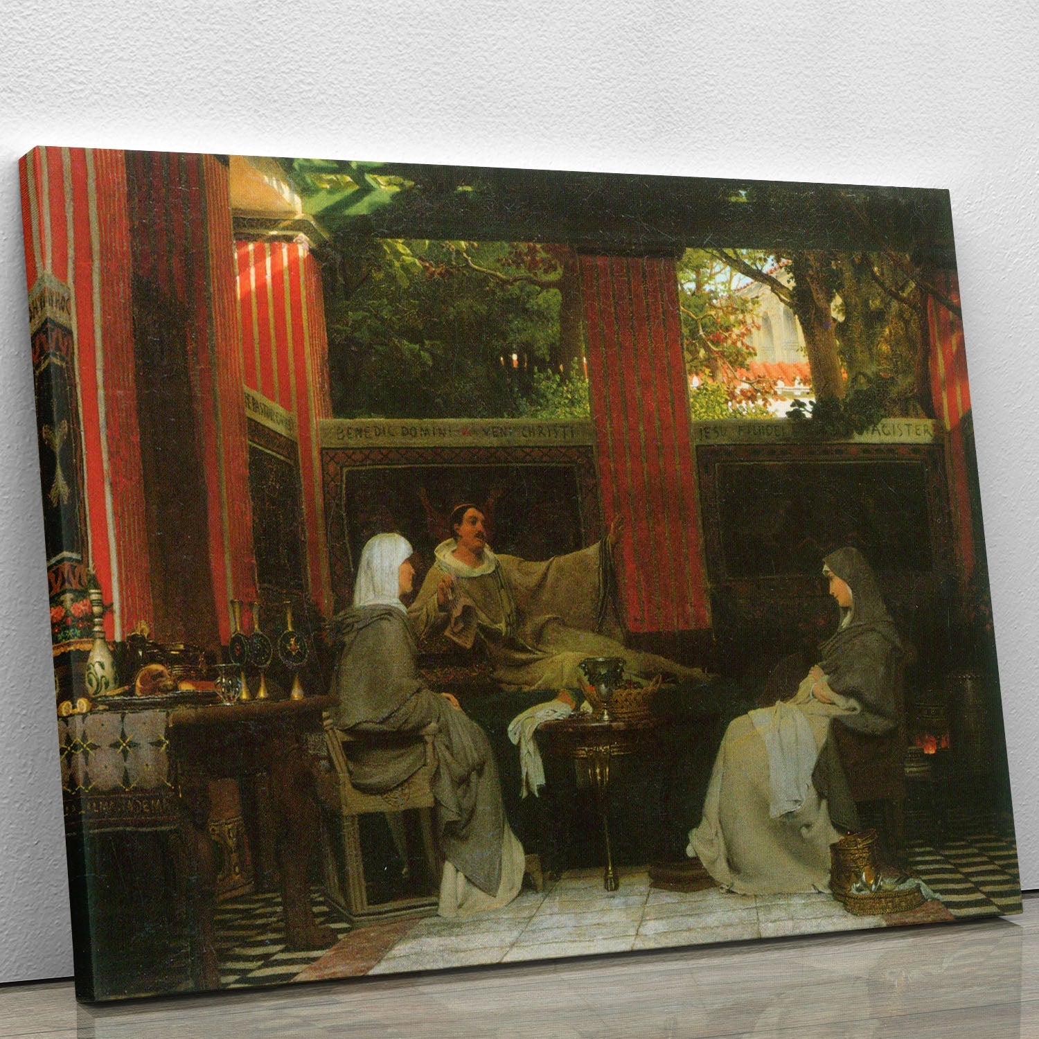 Venantius Fortunatus Radegund VI canvas by Alma Tadema, showcasing intricate details and rich colors, perfect for elegant home decor.