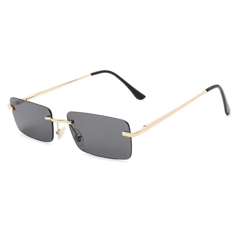 VENGOM Rectangular Sunglasses featuring a stylish rimless design, UV400 protection, and a lightweight alloy frame suitable for men and women.