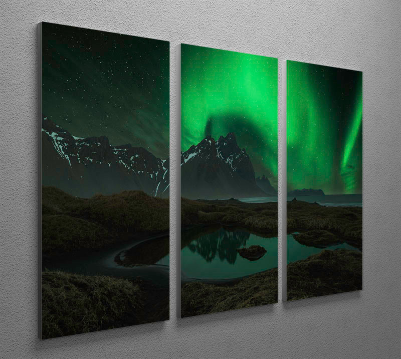 Vesturhorn 3 Split Panel Canvas Print featuring three cohesive and captivating designs, perfect for enhancing any living space.