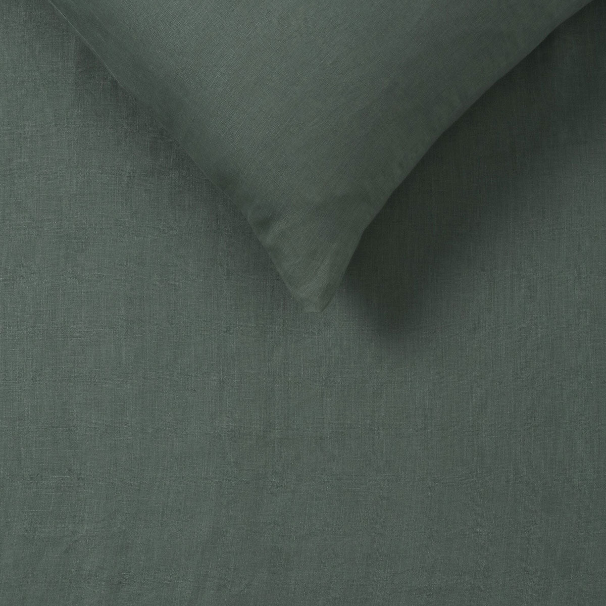 Sea Green 100% Hemp Quilt Cover Set featuring a soft and breathable design, perfect for eco-friendly living.