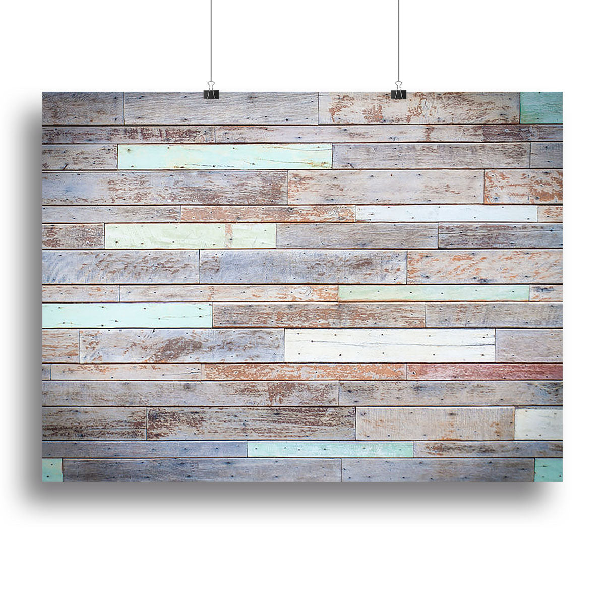 Vintage wooden wall canvas print showcasing elegant design and vibrant colors, perfect for home decor.