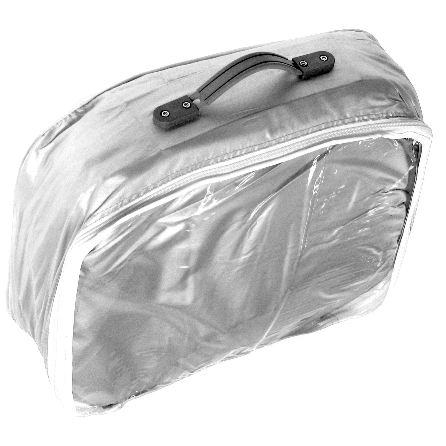 Wallaroo Caravan Cover designed for 10-13 ft campervans with side zip access, showcasing its reflective outer coating and durable construction.