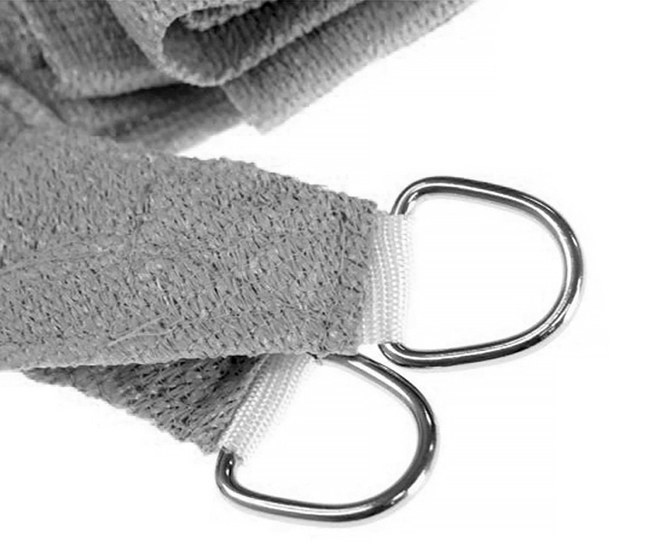 Wallaroo Rectangular Shade Sail 3m x 5m in Grey, ideal for outdoor shading and sun protection.