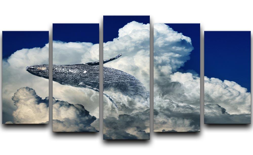 Wale Sky 5 Split Panel Canvas artwork featuring a serene sky design across five panels.