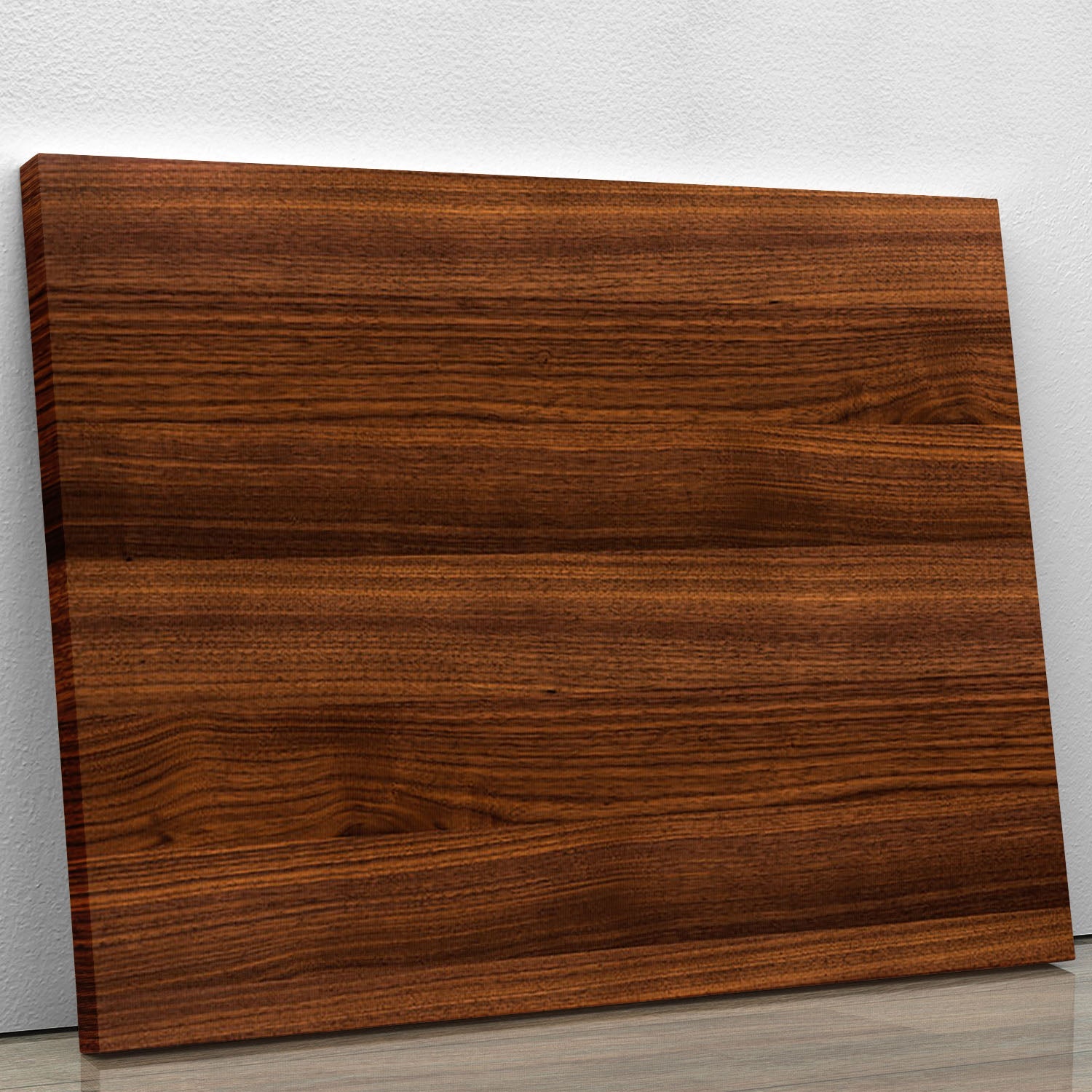 A beautiful Walnut wood decorative canvas print showcasing modern art, enhancing the decor of a stylish room.