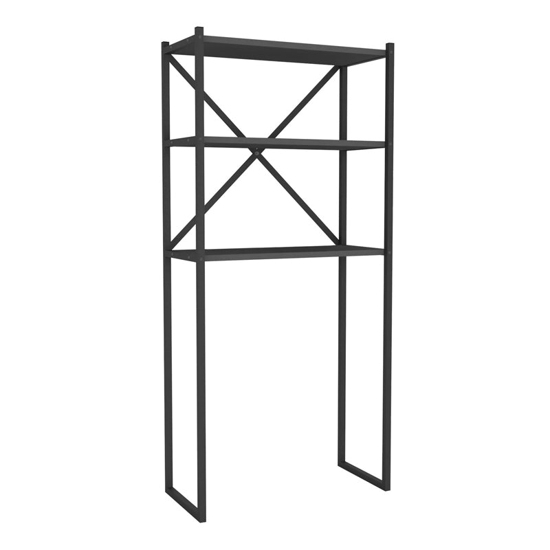 MANTA Black Anthracite washing machine furniture with sleek design and sturdy construction, ideal for laundry organization.