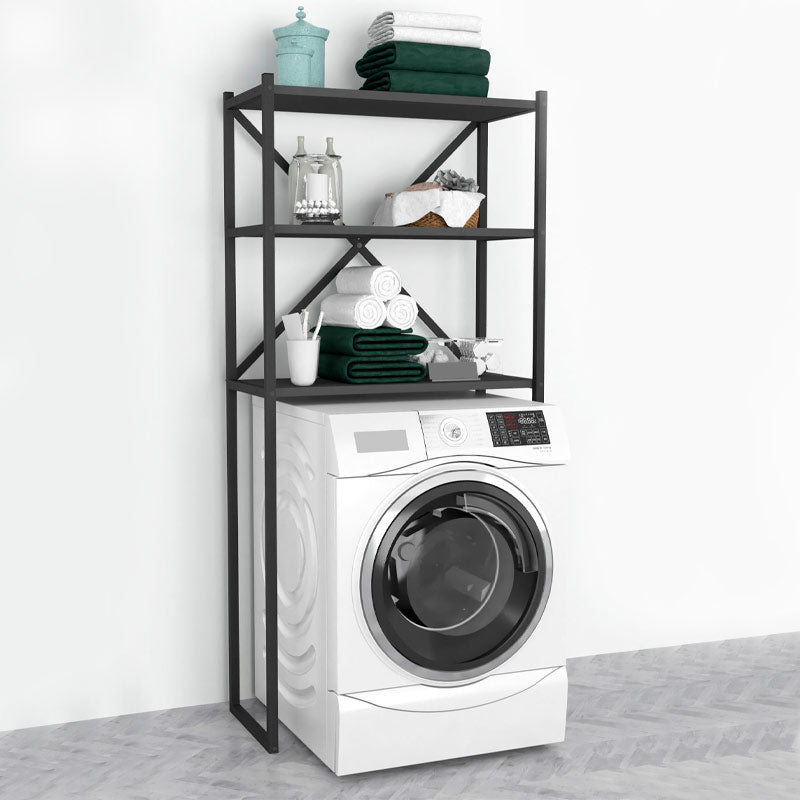 MANTA Black Anthracite washing machine furniture with sleek design and sturdy construction, ideal for laundry organization.