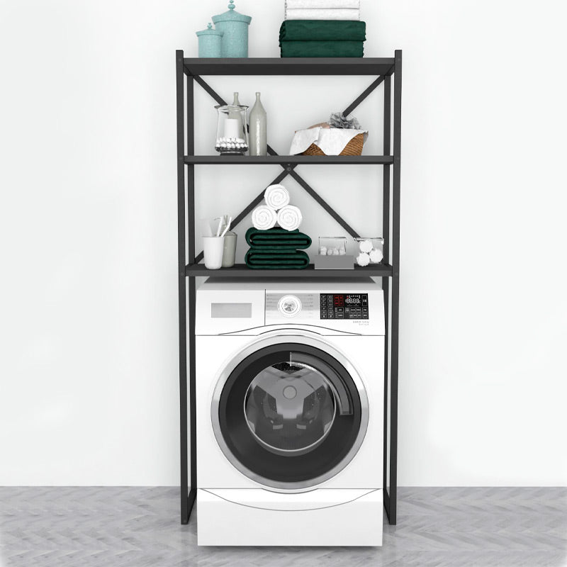 MANTA Black Anthracite washing machine furniture with sleek design and sturdy construction, ideal for laundry organization.