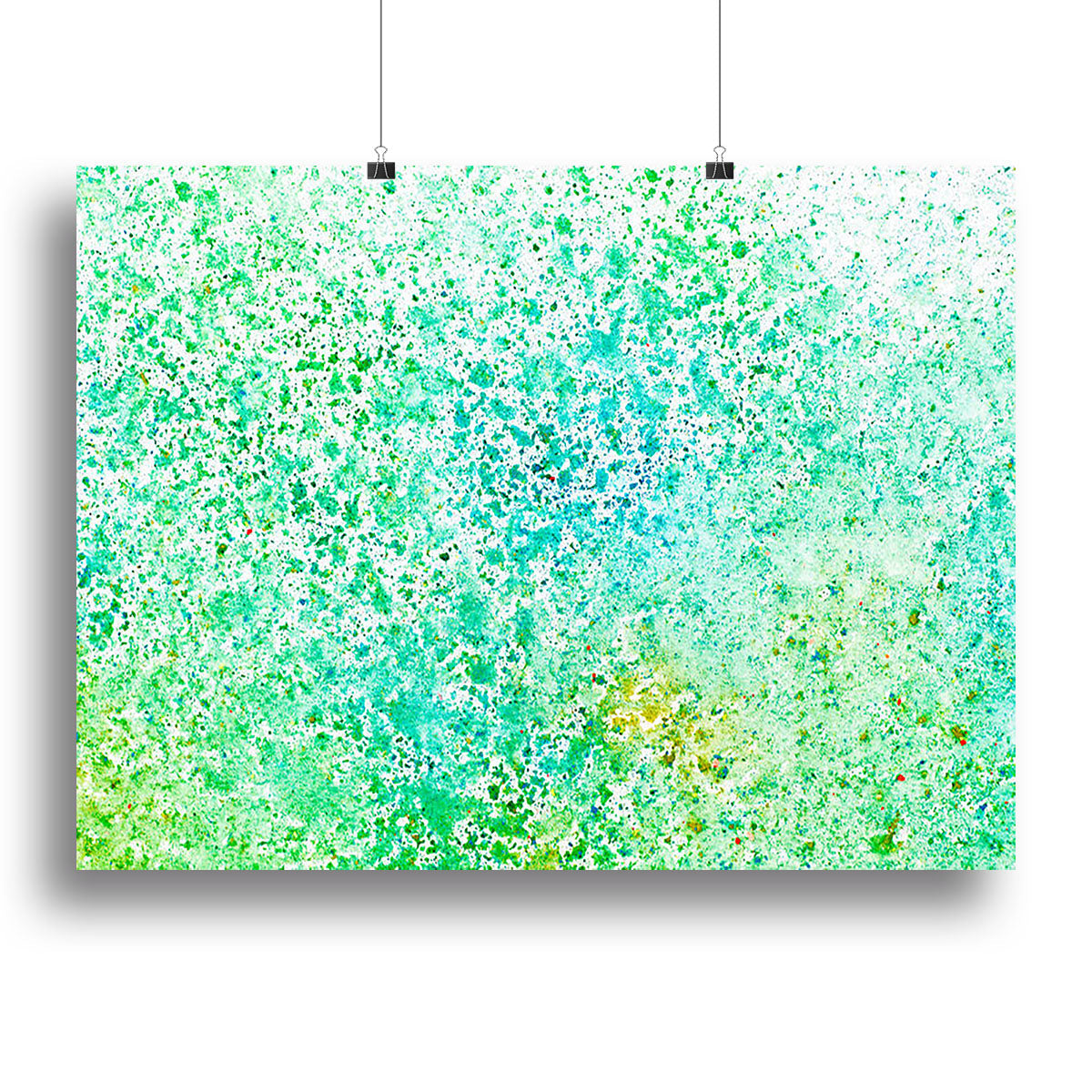 A beautiful watercolor painting on canvas showcasing vibrant colors and intricate details, perfect for home decor.