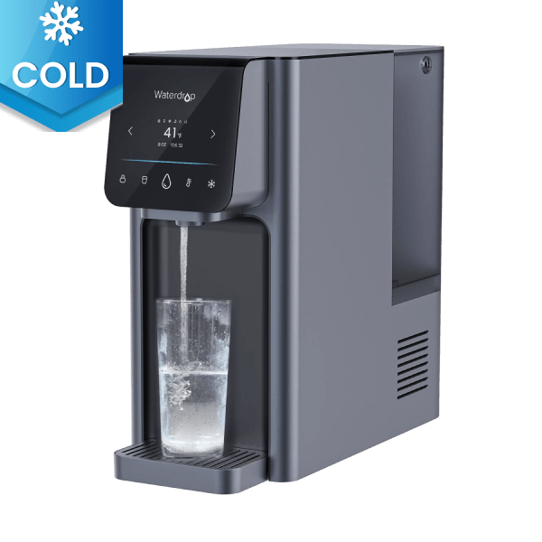 Waterdrop Reverse Osmosis Hot Cold Water Dispenser A1 with sleek design and advanced features for instant hot and cold water.
