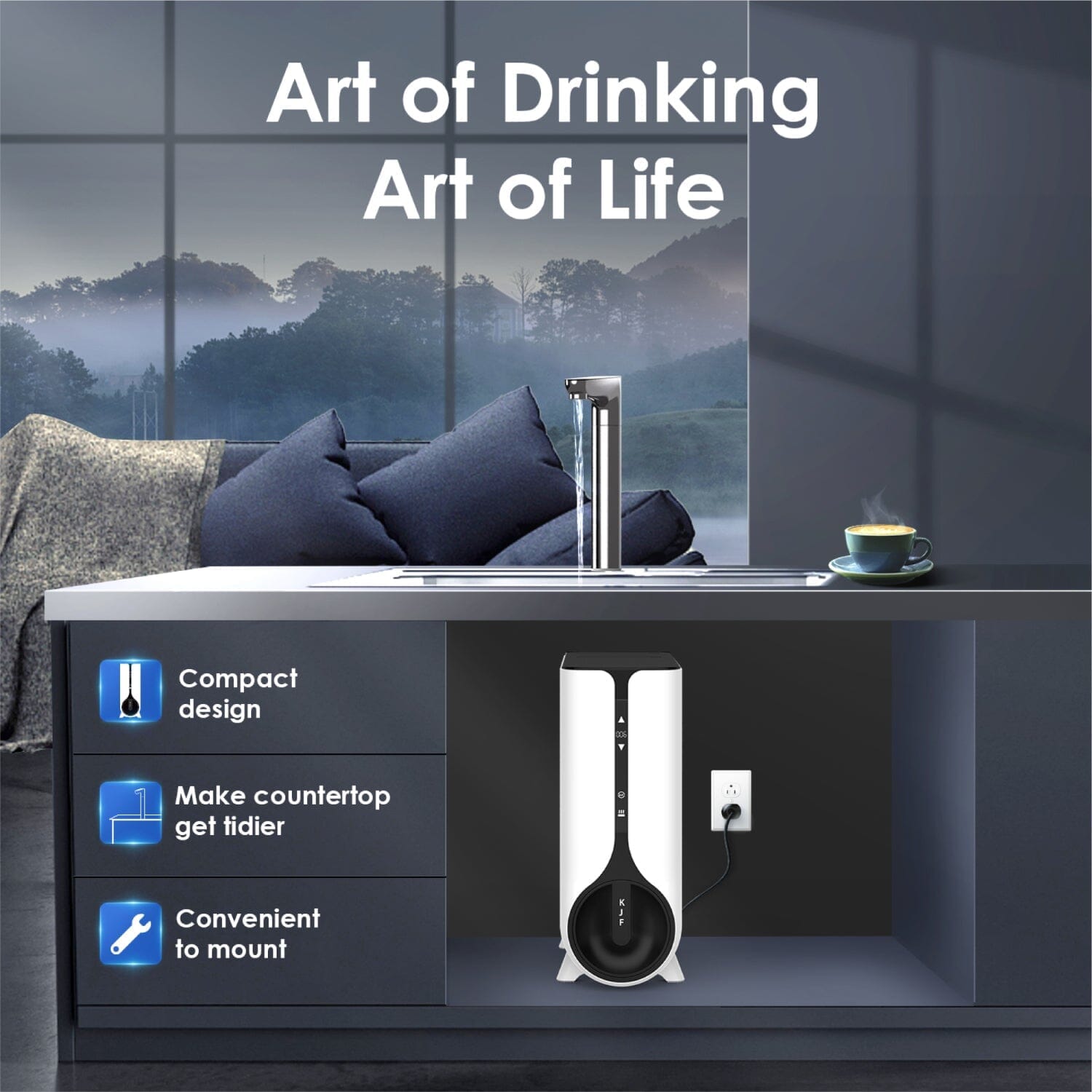 Waterdrop K6 Reverse Osmosis System with smart faucet and advanced filtration technology.