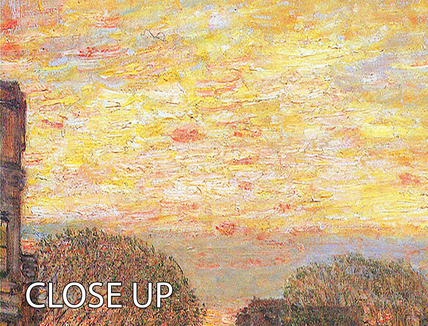 Three-panel canvas print of West 78th Street in Spring by Hassam, showcasing vibrant colors and elegant design.