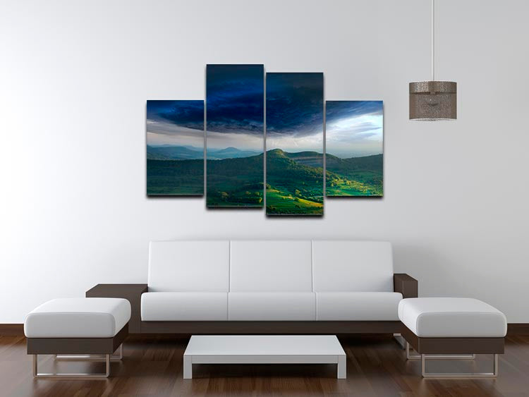 Westalb 4 Split Panel Canvas artwork featuring four equal sections that create a cohesive image when hung together.