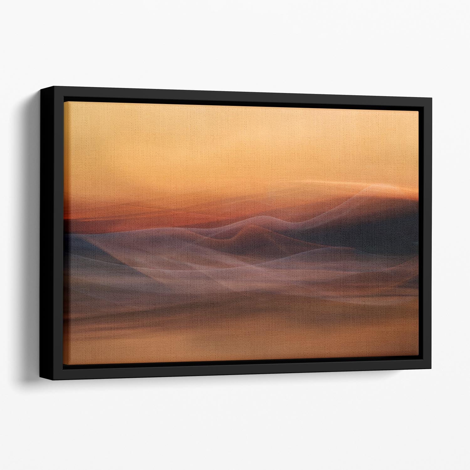 Where Nothing Grows Floating Framed Canvas featuring vibrant abstract design in an elegant wooden frame, perfect for modern home decor.