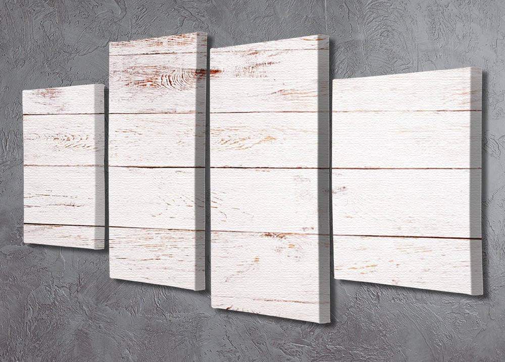A rustic 4-split canvas artwork featuring white and brown tones, creating a cohesive and dynamic design for home decor.