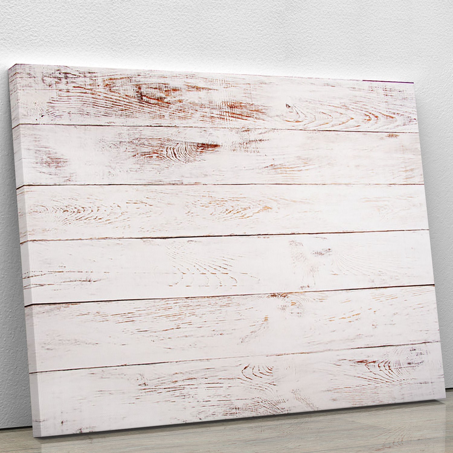 A beautiful white and brown rustic canvas print showcasing a blend of modern and rustic design elements, perfect for home decor.