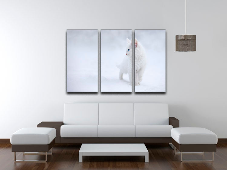 White as Snow 3 Split Panel Canvas Print showcasing elegant design and high-quality finish, perfect for home decor.