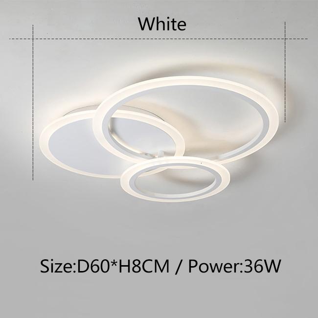 Modern LED chandelier in white and brown, perfect for bedroom and living room lighting.