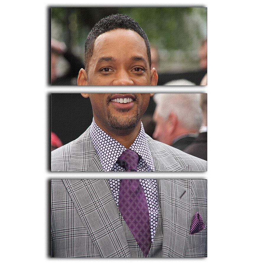 A stunning 3-panel canvas print featuring Will Smith in a suit, showcasing elegance and sophistication in a modern art style.