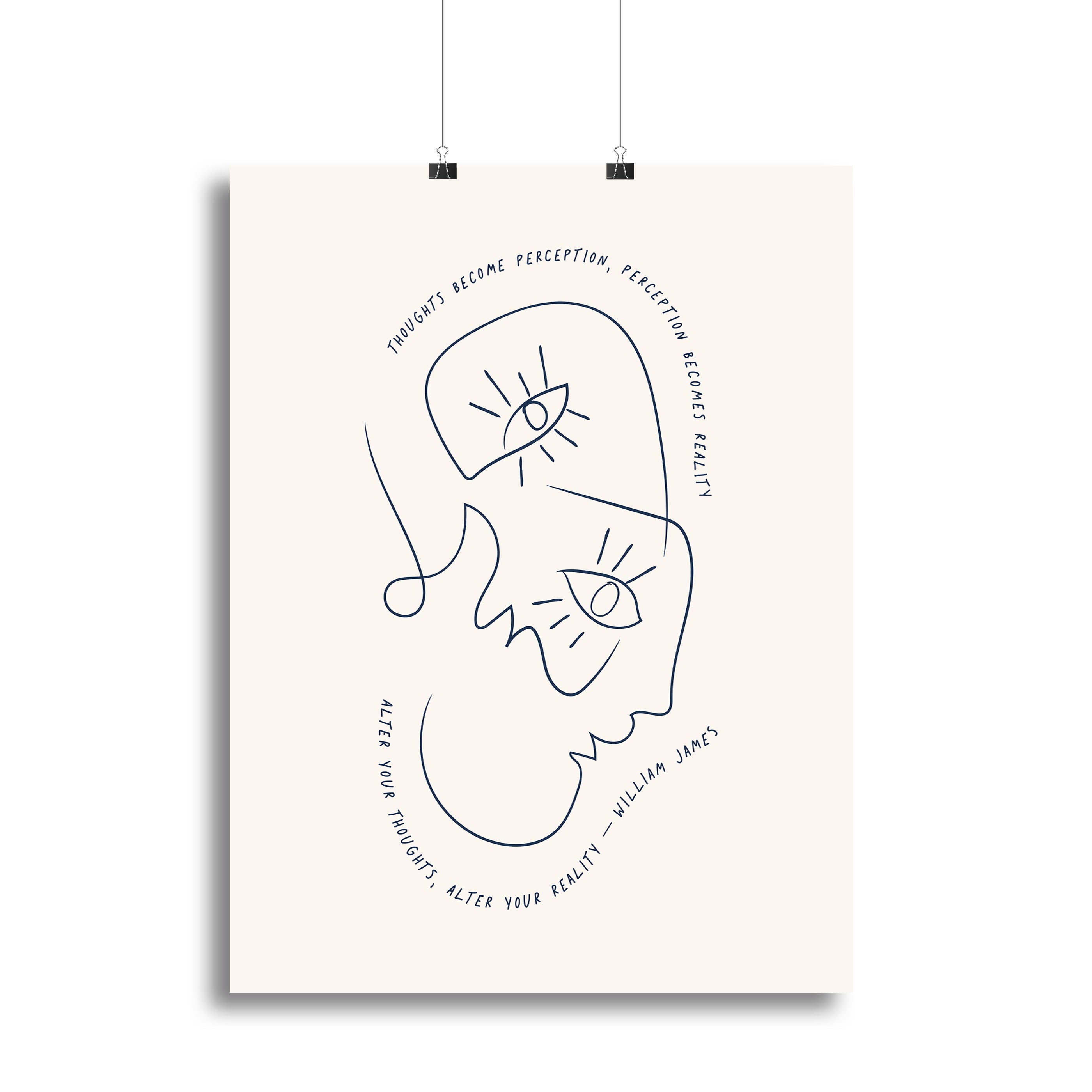 William James Canvas Print featuring modern art design, perfect for home or office decor.