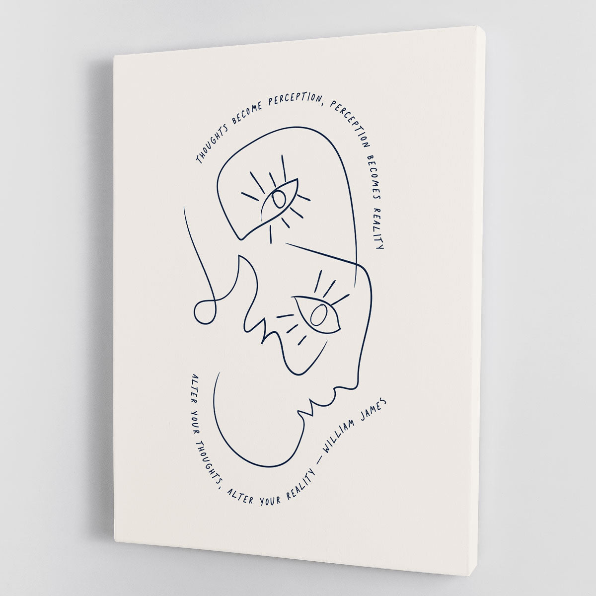 William James Canvas Print featuring modern art design, perfect for home or office decor.