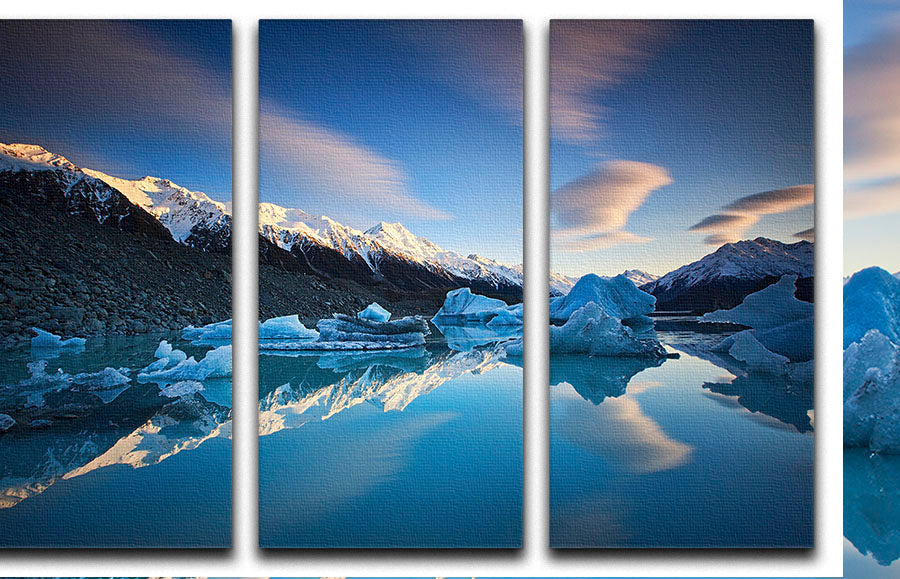 Winter Symmetry 3 Split Panel Canvas Print showcasing a captivating design with three high-quality canvases.