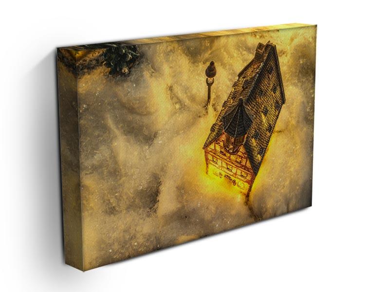 A beautiful Winters Home Canvas Print showcasing vibrant colors and intricate designs, perfect for enhancing any interior space.