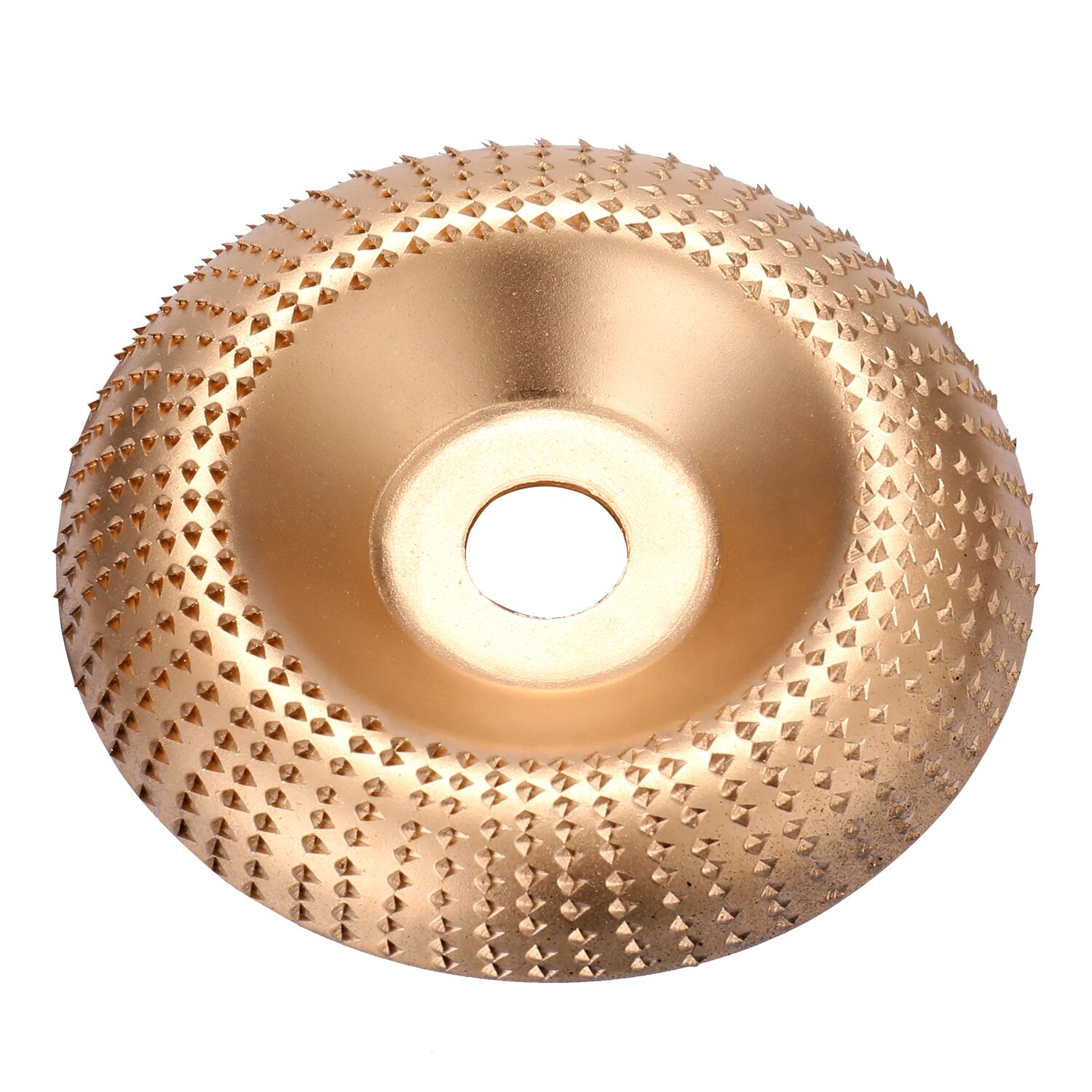 Wood Angle Grinding Wheel with tungsten carbide coating, cylindrical shape, designed for sanding and carving tasks on wood surfaces.