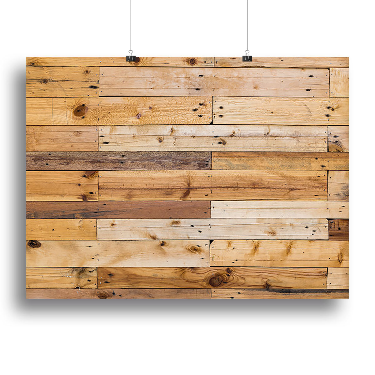 A beautiful wood texture canvas print showcasing intricate patterns and earthy tones, perfect for home or office decor.