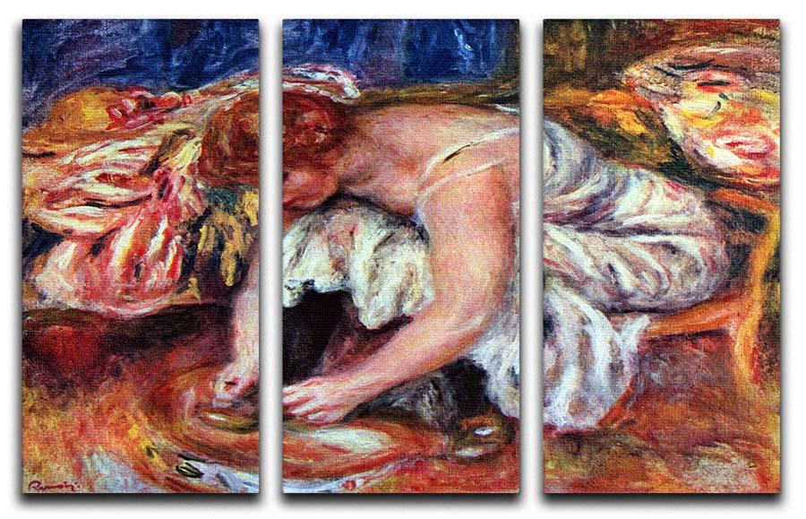 A stunning 3-panel canvas print featuring elegant shoe designs, perfect for home decor.