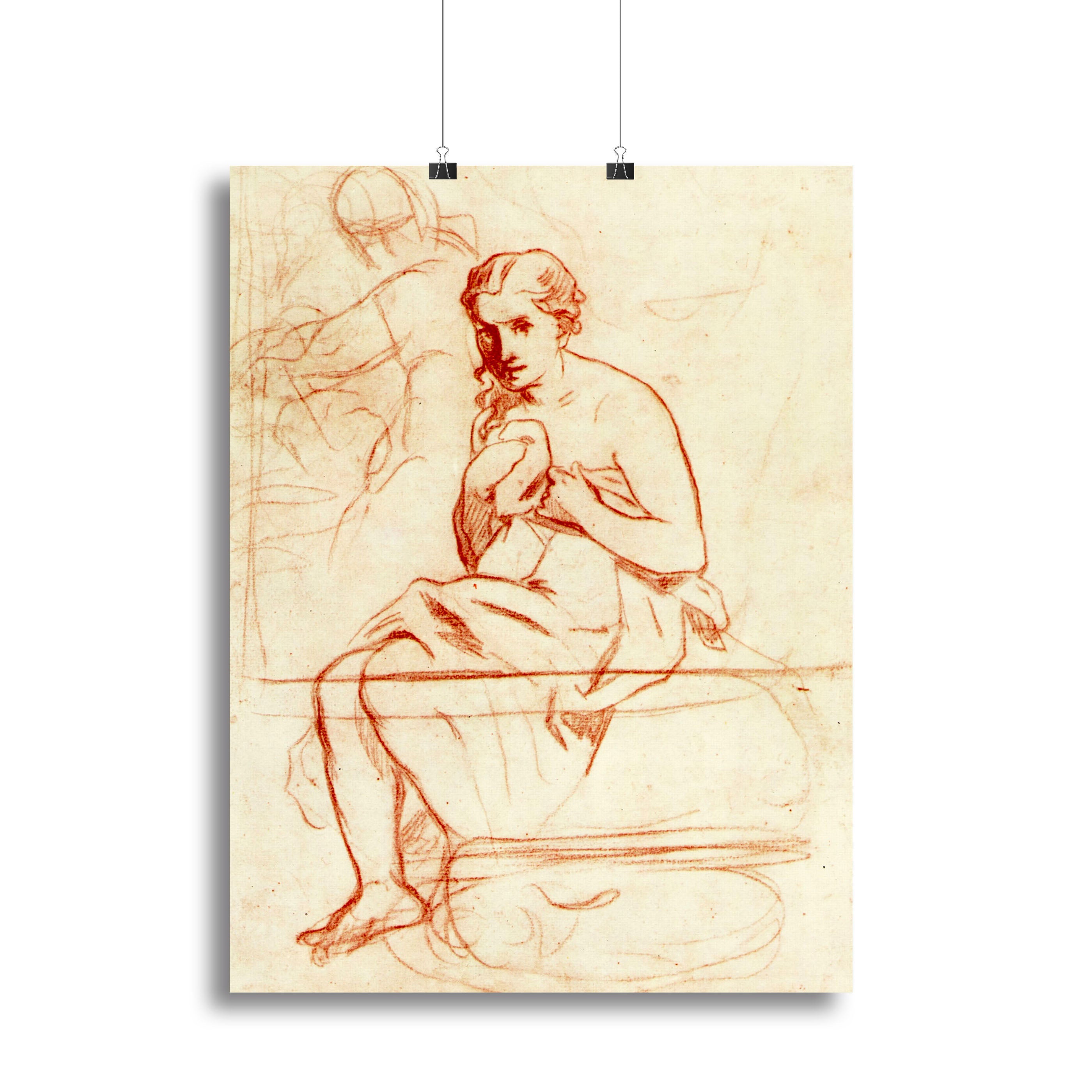 Canvas print of Women at the Toilet by Manet, showcasing a woman in a serene setting, perfect for home decor.