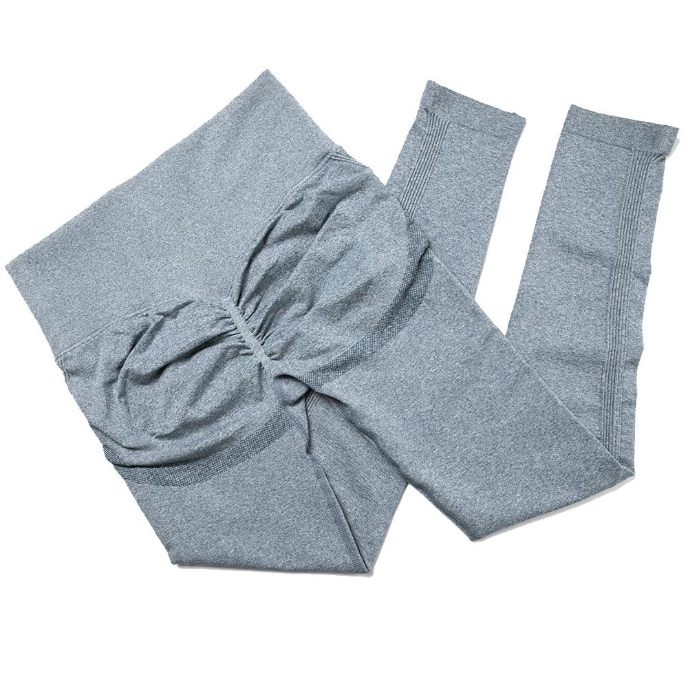 Women High Waist Seamless Leggings in various colors, showcasing the scrunch butt design and elastic waist for comfort and support during workouts.