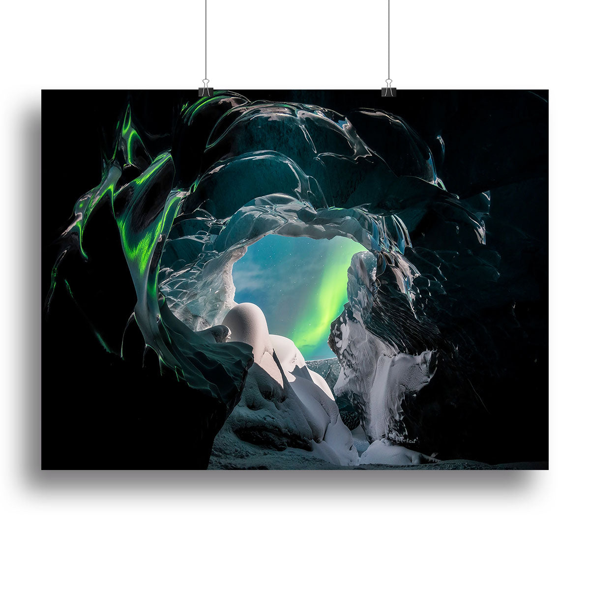 A stunning canvas print of Iceland's breathtaking landscapes, showcasing vibrant colors and intricate details.