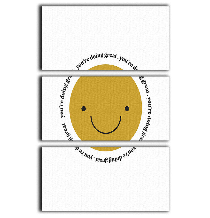 A beautiful 3-panel canvas print featuring motivational art, perfect for home or office decor.