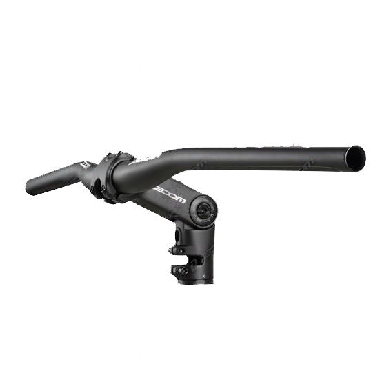 ZOOM TDS-D616 height adjustable stem for MTB and eBike, featuring cable integration and a sleek black finish.