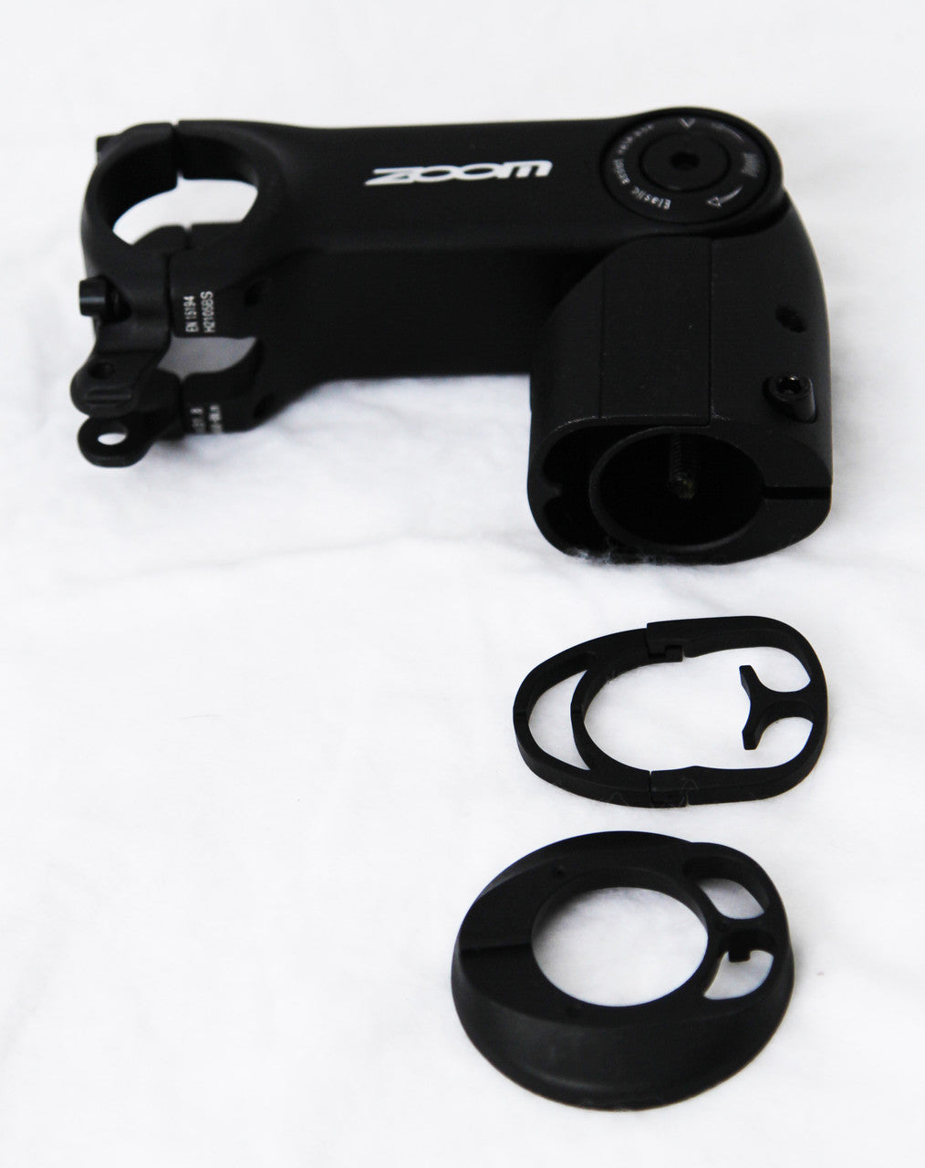 ZOOM TDS-D636 Height Adjustable Stem for MTB and Ebike, featuring cable integration and a sleek black design.