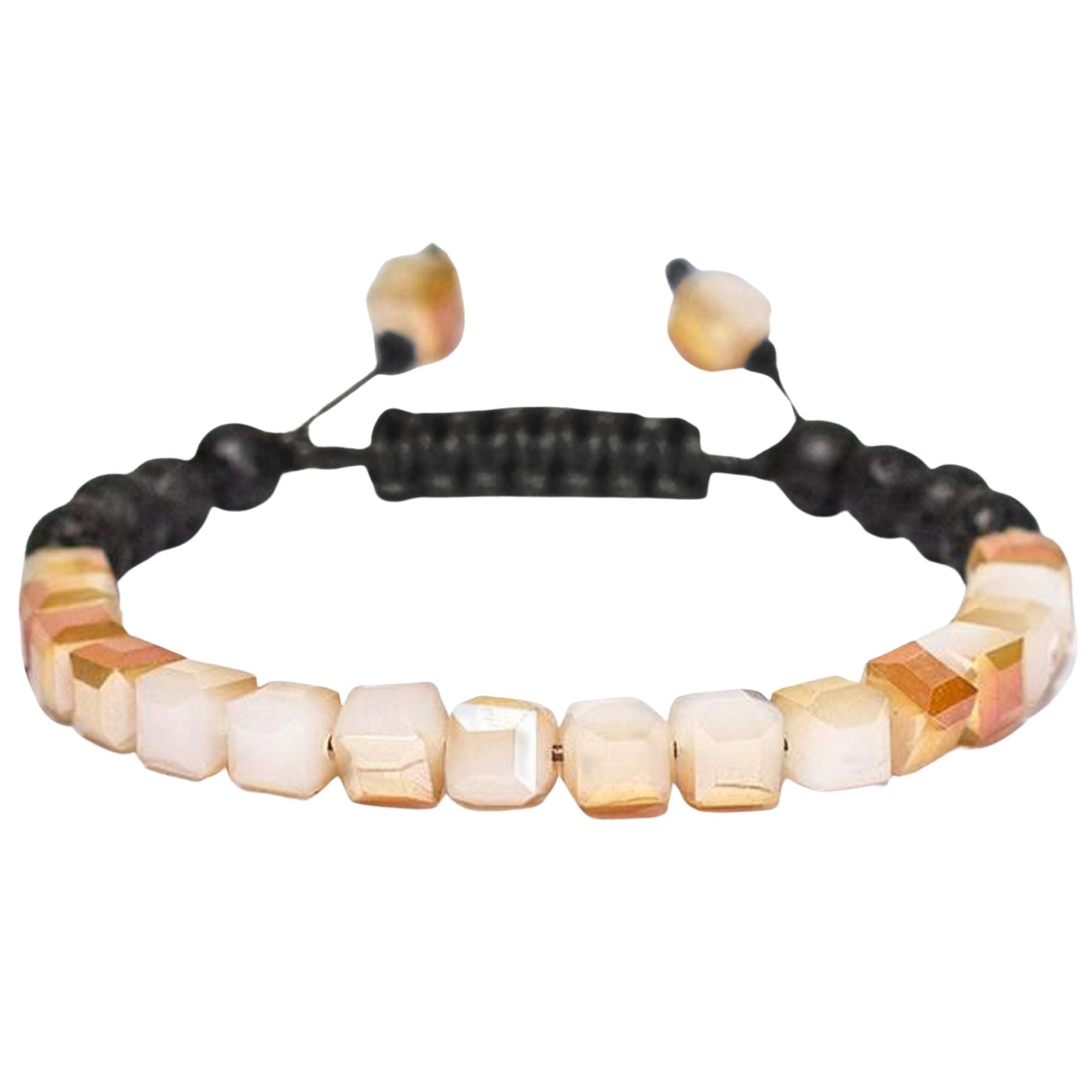 Lava Stone Glass Diffuser Bracelet with colorful glass beads and essential oils, showcasing its stylish design and therapeutic benefits.