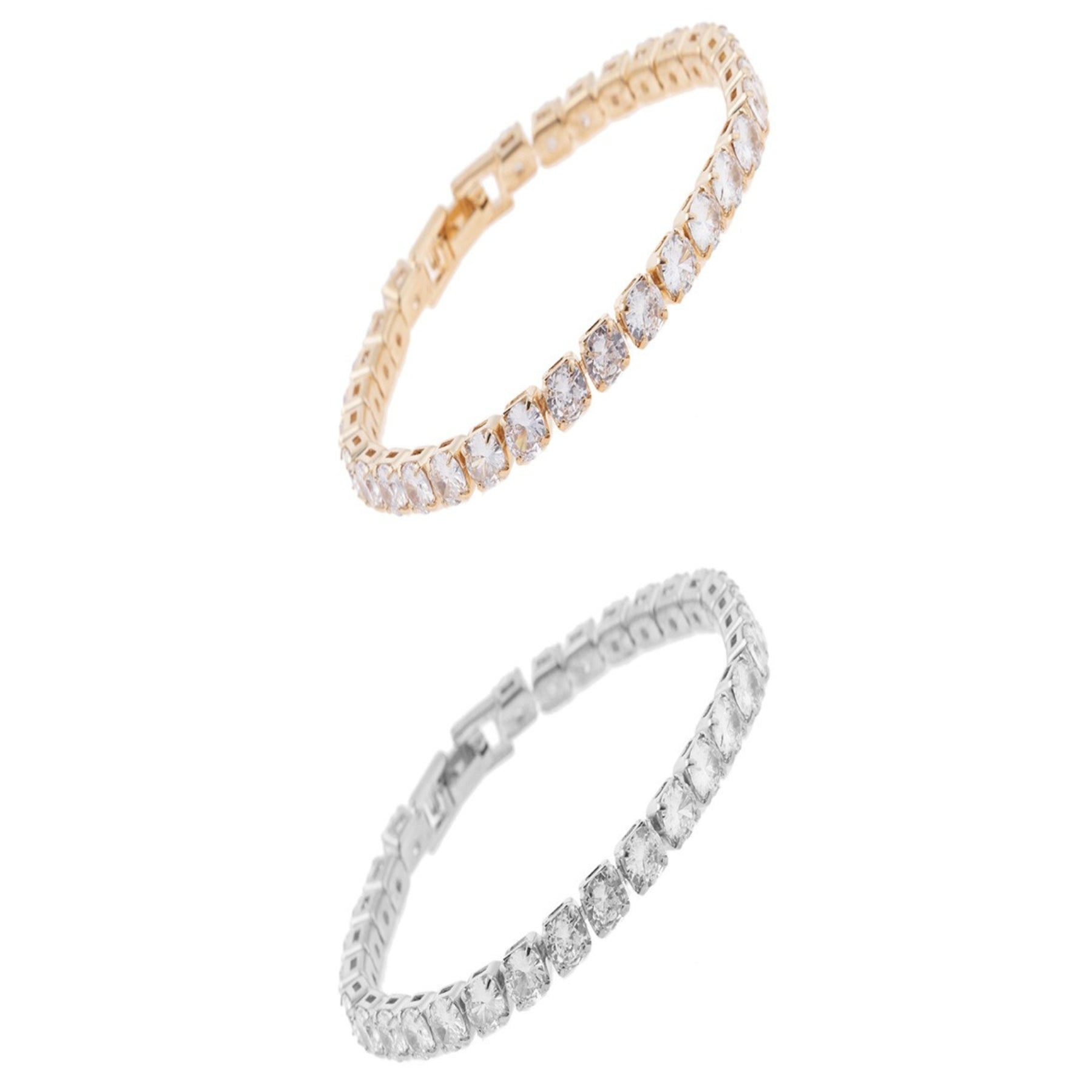 5mm Round Cubic Bracelet featuring elegant cubic design, lead and nickel-free materials, and a comfortable fit.