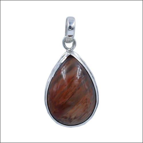 A stunning 925 silver pendant featuring a pear-shaped natural gemstone, showcasing intricate craftsmanship and elegant design.