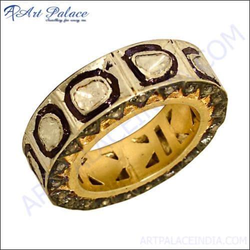 A stunning 925 sterling silver Victorian ring featuring intricate designs and a polished finish, showcasing elegance and comfort.