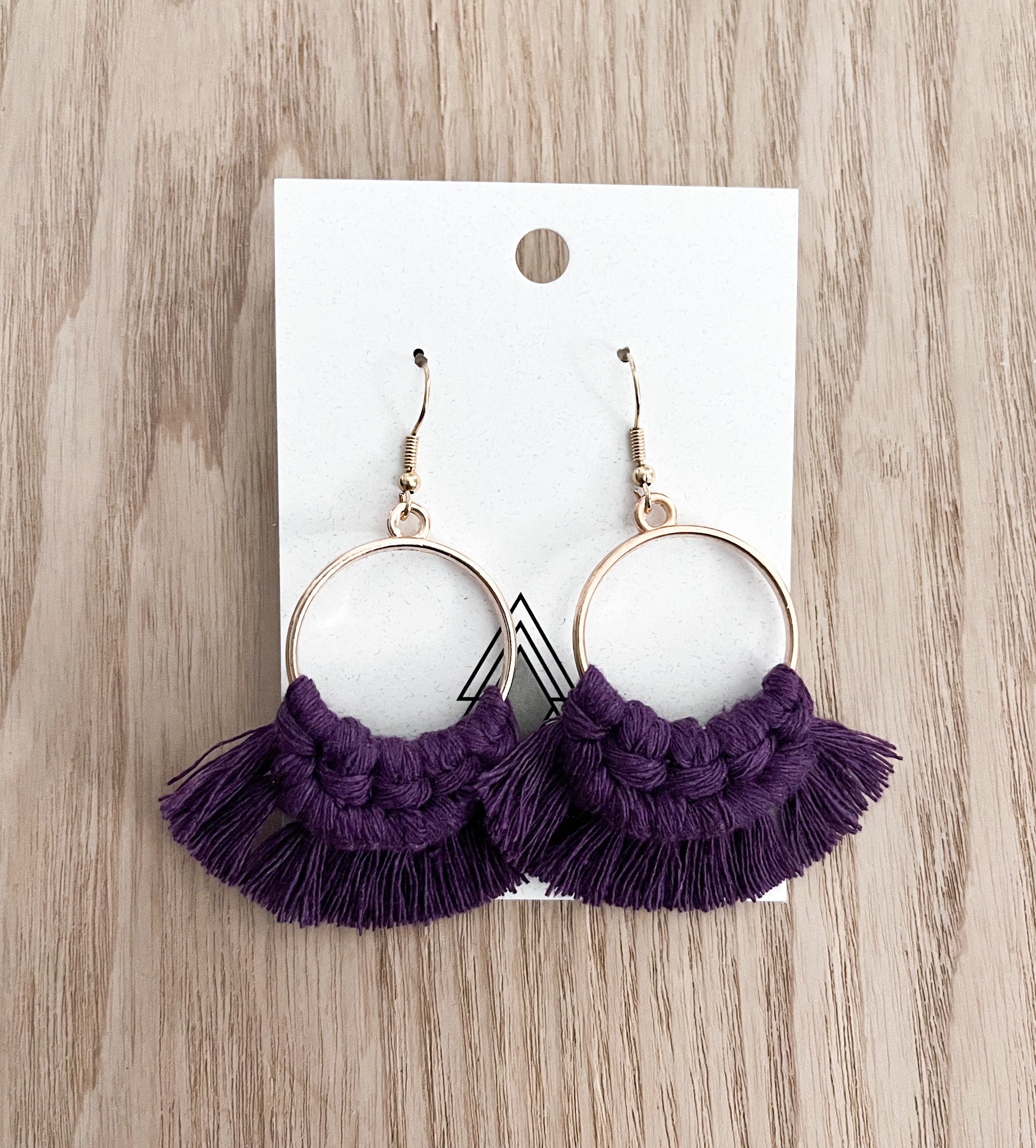 Autumn Purple Rounds made from 100% cotton cord, showcasing a vibrant purple color and lightweight design.