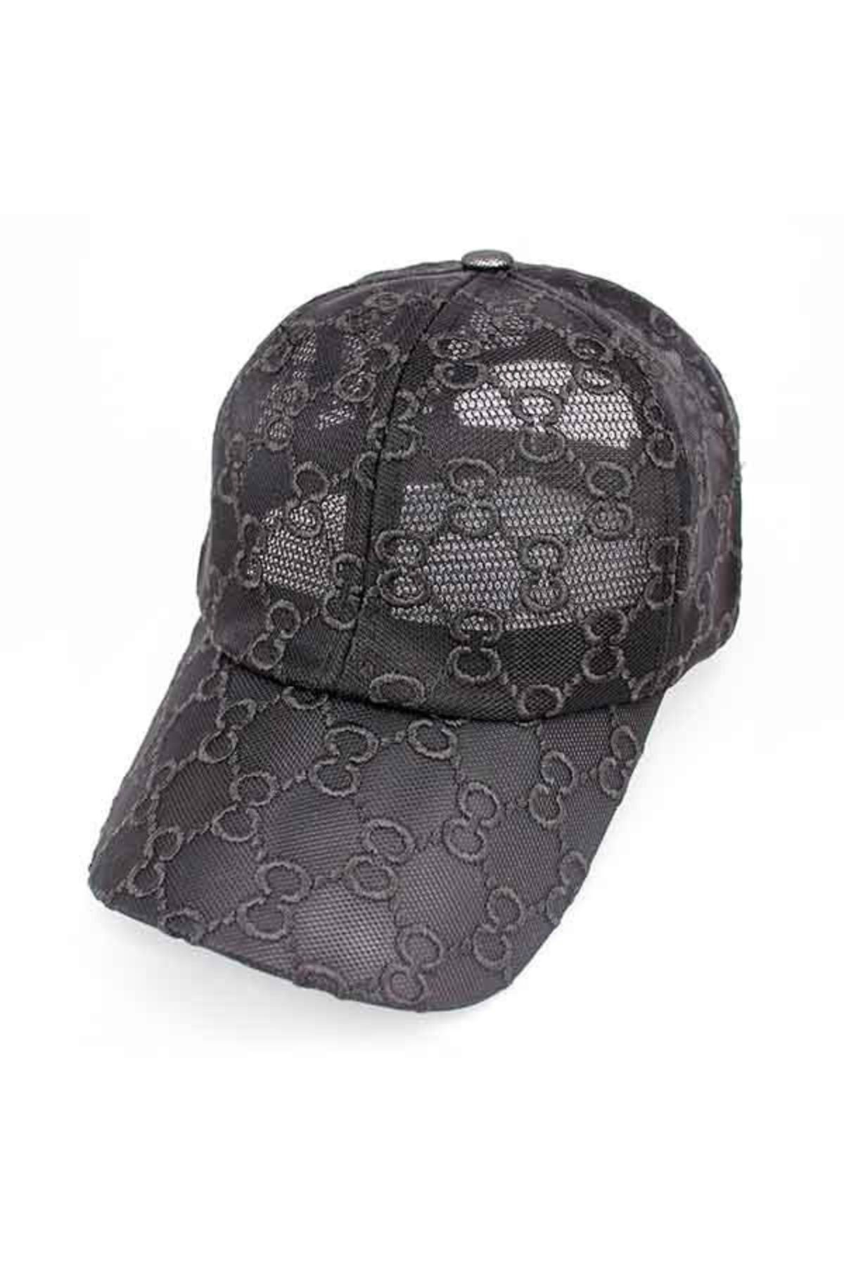 A stylish solid color see-through baseball cap with adjustable Velcro back closure, perfect for casual wear.